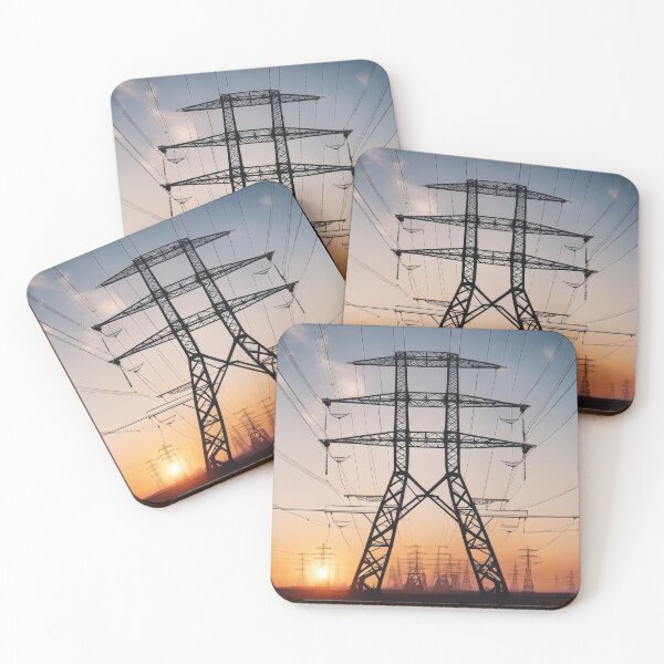 Item preview, Sunset Power Transmission Tower Grid designed and sold by Pylon-Bureau.