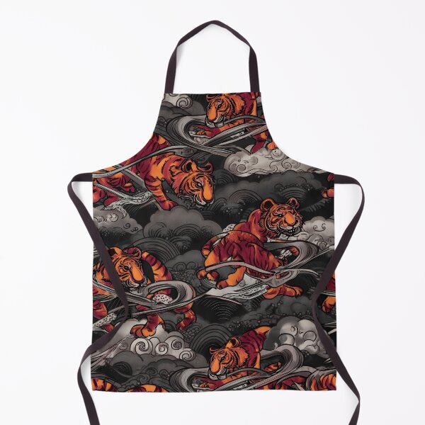 Item preview, Traditional Asian Irezumi Wave Tattoo Pattern 16 designed and sold by The Design Asset Station.