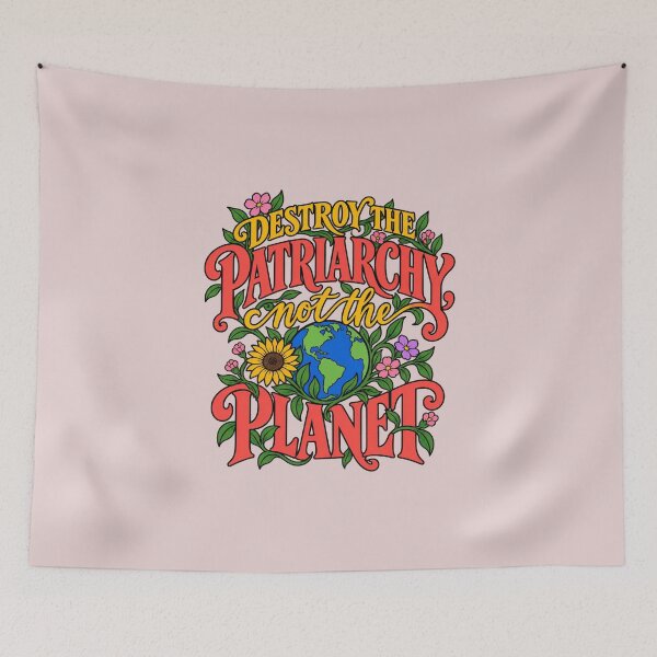 Item preview, destroy the patriarchy not the planet designed and sold by MoodleDoon.