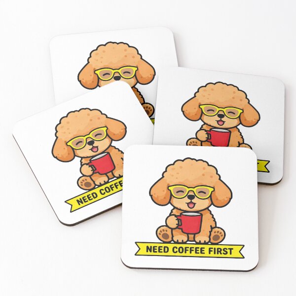 Item preview, Poodle Dog Lovers Morning Mood Curls designed and sold by Arc2020.