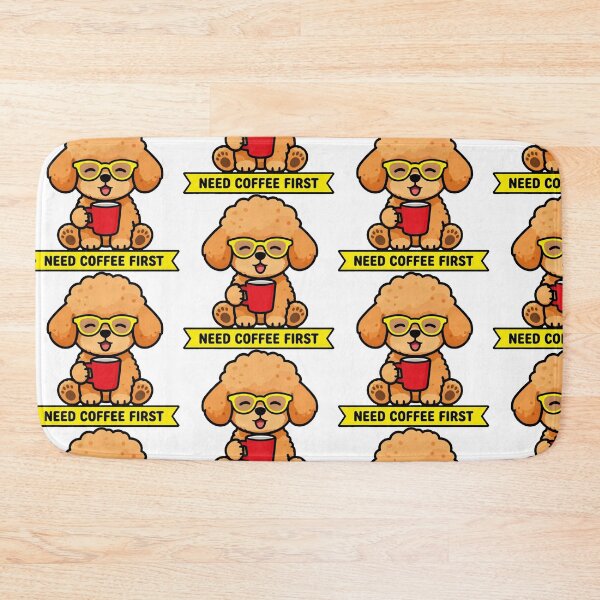Item preview, Poodle Dog Lovers Morning Mood Curls designed and sold by Arc2020.