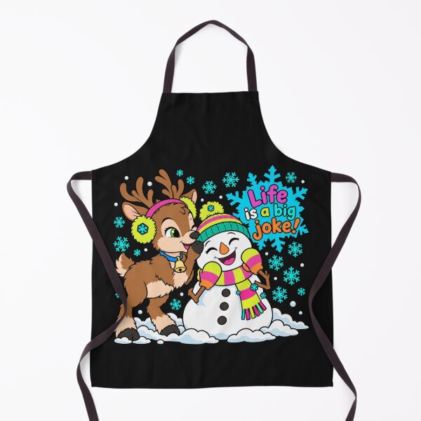 Item preview, Life Is a Big Joke! Cute Reindeer and Snowman Winter Design designed and sold by Aimetoi.