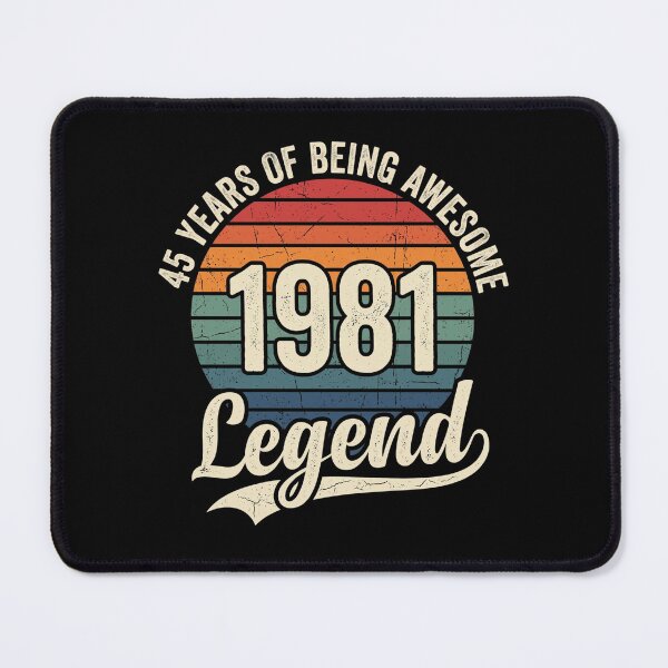 Item preview, 45 Years of Being Awesome 1981 Legend Vintage 45th Birthday designed and sold by designstoriesMK.