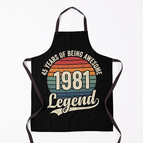 Item preview, 45 Years of Being Awesome 1981 Legend Vintage 45th Birthday designed and sold by designstoriesMK.