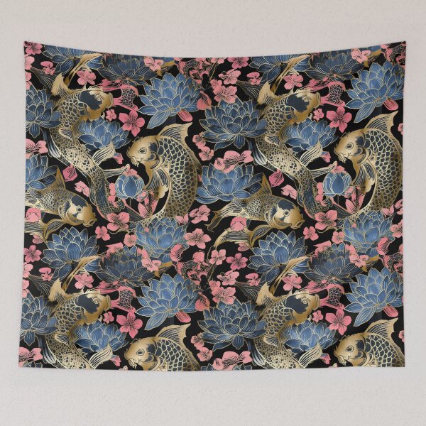 Item preview, Traditional Asian Irezumi Wave Tattoo Pattern 18 designed and sold by The Design Asset Station.