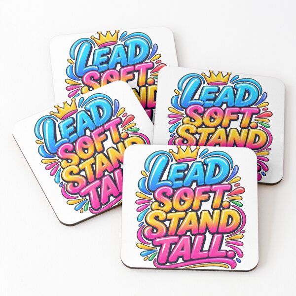 Item preview, Lead Soft Stand Tall. Colorful Confidence Typography designed and sold by Aarvya Fashion Club ( A.F.C ).