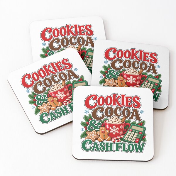 Item preview, Cookies Cocoa & Cash Flow - Funny Accountant Christmas designed and sold by WeirdlyMild.