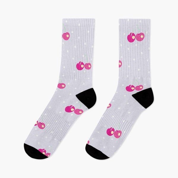 Item preview, Cherry festival dots in lilac and pink designed and sold by Quiet Waters Design.