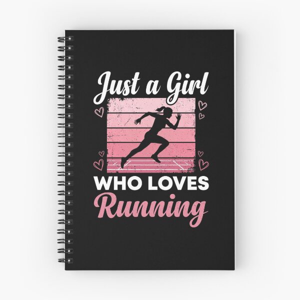 Item preview, Just a Girl Who Loves Running Runner Girl Female Runner Running Lover Marathon Training Jogger Track Athlete designed and sold by designstoriesMK.