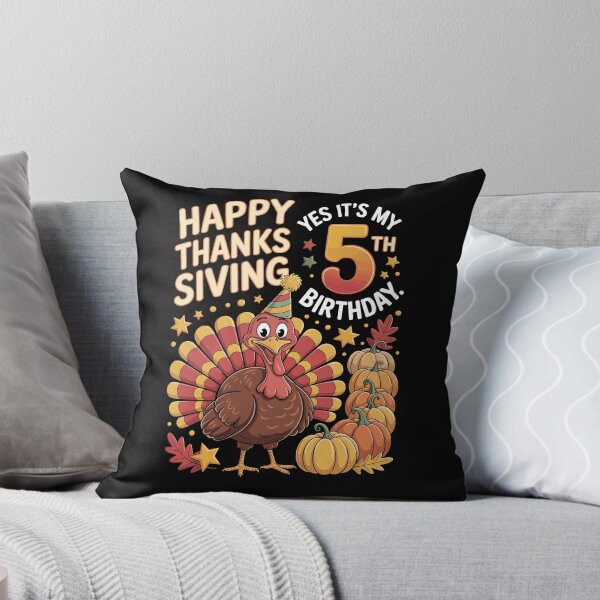 Item preview, HAPPY THANKSGIVING YES IT'S MY 5TH BIRTHDAY designed and sold by jkrphoto.