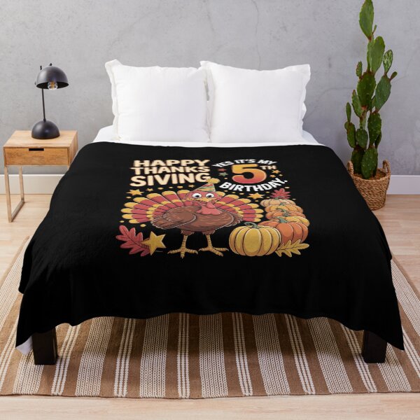 Item preview, HAPPY THANKSGIVING YES IT'S MY 5TH BIRTHDAY designed and sold by jkrphoto.