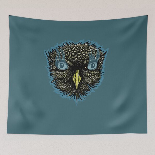 Item preview, Mysterious Owl | Surreal Bird Art | Dark Wildlife Art designed and sold by Half Mess.