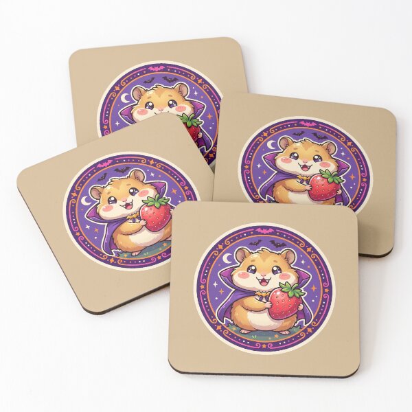 Item preview, Tiny Vampire Hamster Wants Strawberries designed and sold by ELmestka.