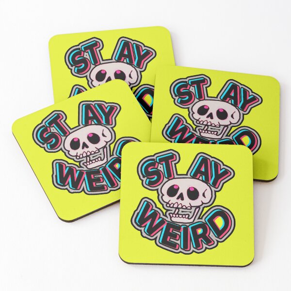 Item preview, Stay Weird Glitch Skull designed and sold by weirdove.