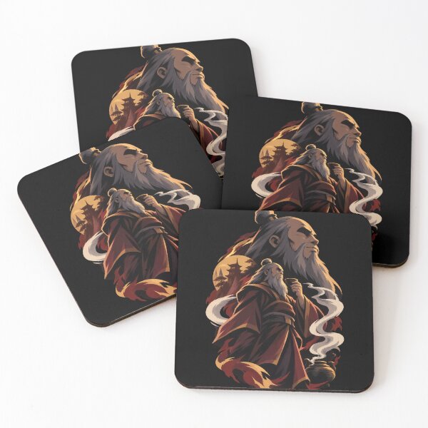 Item preview, Uncle Iroh Silhouette – Dragon of the West Tea Art designed and sold by · GAMING SOUL ·.