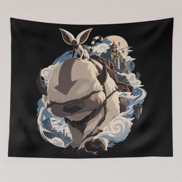Item preview, Appa and Momo Silhouette – Avatar Airbender Art designed and sold by · GAMING SOUL ·.