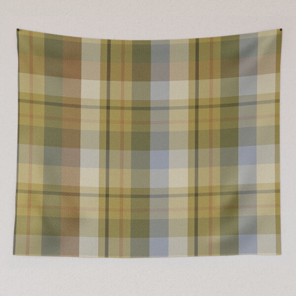 Item preview, Gold checkered fabric patterns designed and sold by Wolagno.