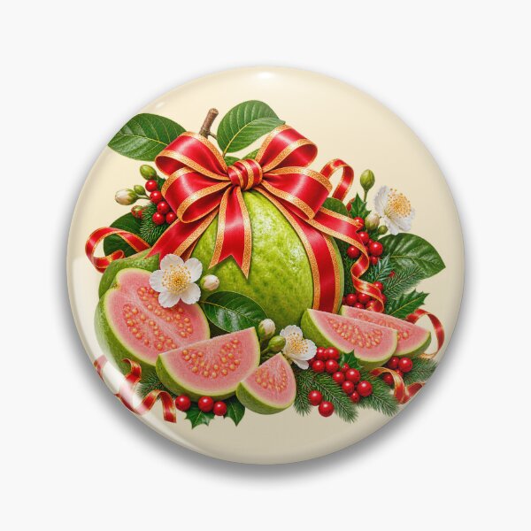 Item preview, Tropical Noel – Guava and Golden Ribbons designed and sold by annenambiro.