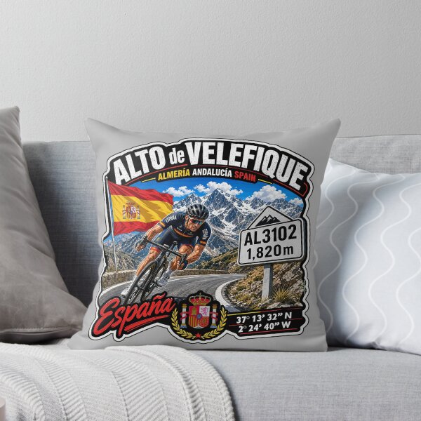 Item preview, Alto de Velefique Spain Almeria Andalusia Cycling Sticker T-Shirt 06 designed and sold by OuterShellUK.