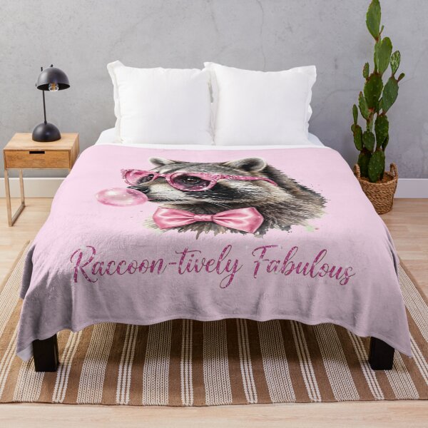 Item preview, Raccoon-tively Fabulous - Pink Coquette Raccoon designed and sold by Vibe-Vary.