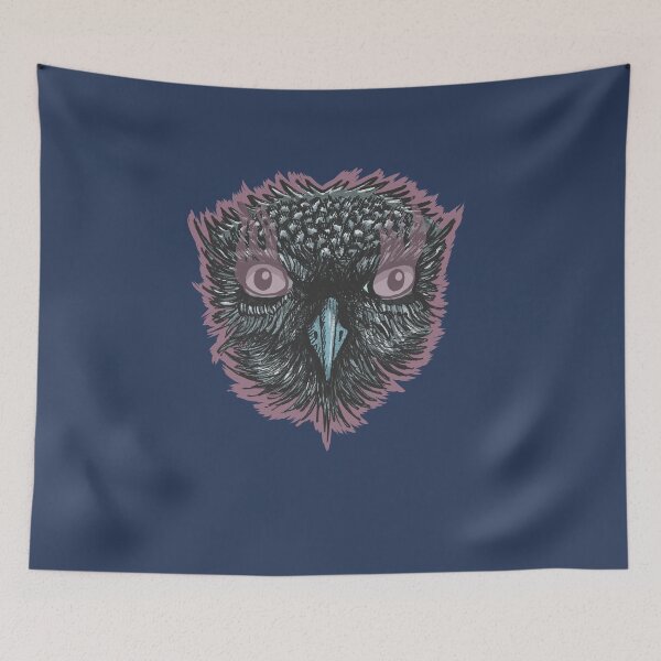 Item preview, Mysterious Owl | Surreal Bird Art | Dark Wildlife Art designed and sold by Half Mess.