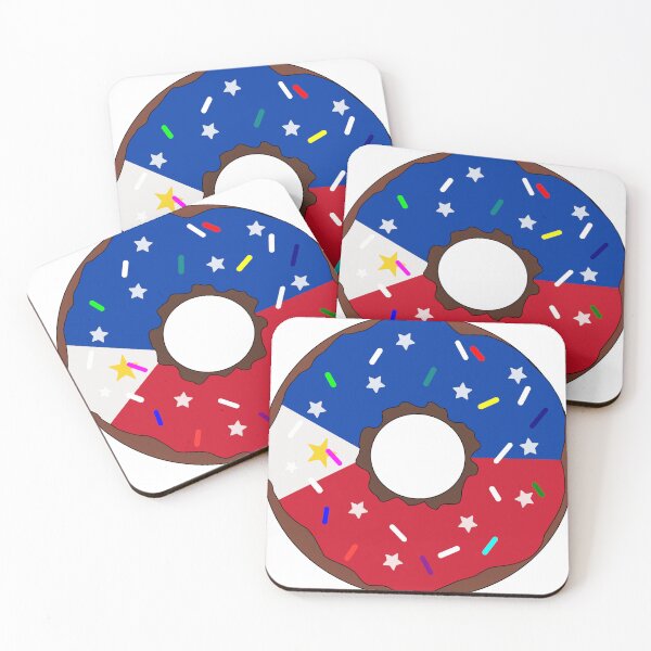 Item preview, Philippines Flag Donut – Colorful Sprinkles Country Pride designed and sold by TheIconSmith.