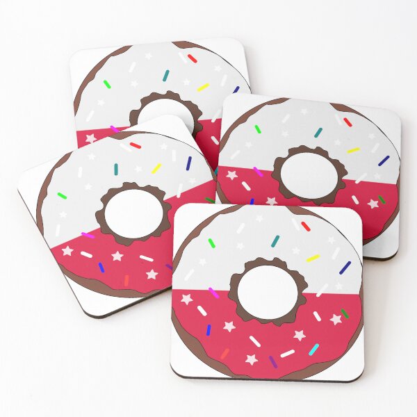 Item preview, Poland Flag Donut – Colorful Sprinkles Country Pride designed and sold by TheIconSmith.