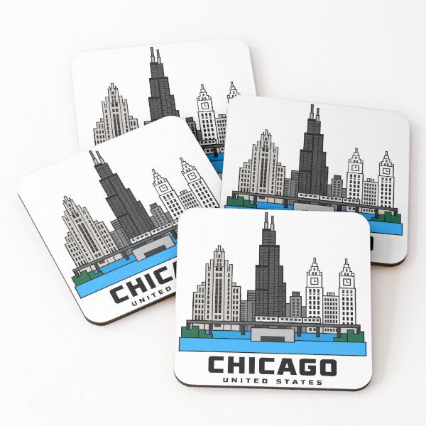Item preview, Chicago Skyline Above Lake Michigan designed and sold by Beyond Destinations.