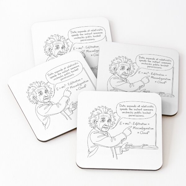 Item preview, Albert Einstein E=mc2 Cybersecurity and AI Physics Equation Humor designed and sold by PaveyBooks.