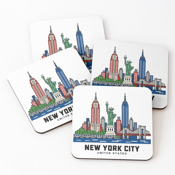 Item preview, New York Skyline and Harbor Landmarks designed and sold by Beyond Destinations.