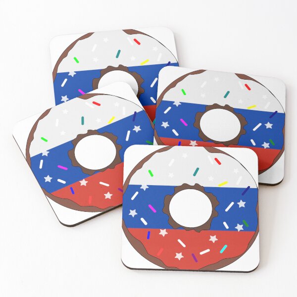 Item preview, Russia Flag Donut – Colorful Sprinkles Country Pride designed and sold by TheIconSmith.