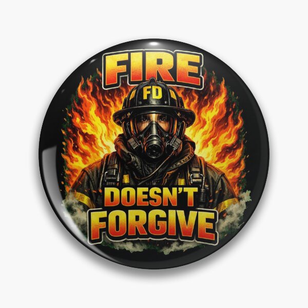 Item preview, FIRE DOESN’T FORGIVE | Firefighter Warning Design  designed and sold by Timeless Junction.