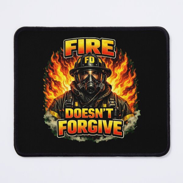 Item preview, FIRE DOESN’T FORGIVE | Firefighter Warning Design  designed and sold by Timeless Junction.