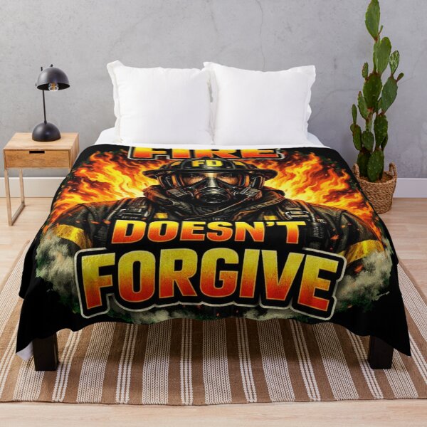 Item preview, FIRE DOESN’T FORGIVE | Firefighter Warning Design designed and sold by Timeless Junction.