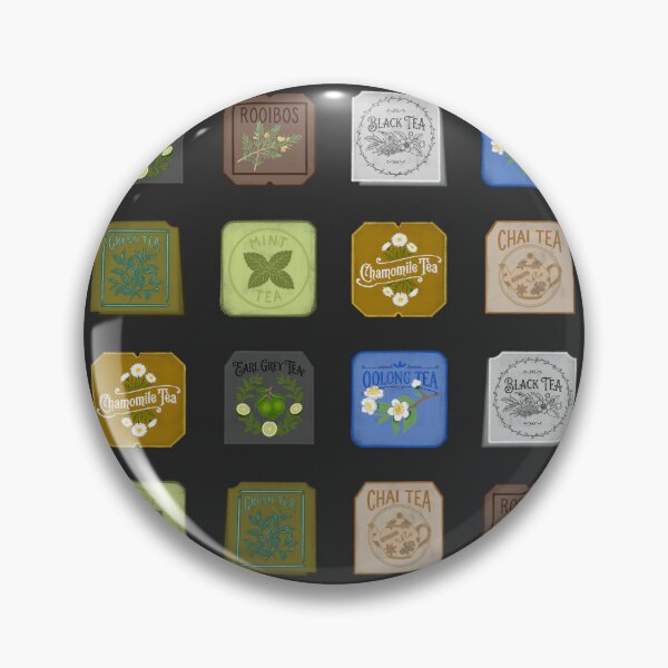 Item preview, Vintage Tea Tags Pattern Chamomile Oolong Mint designed and sold by LaPolilladPapel.