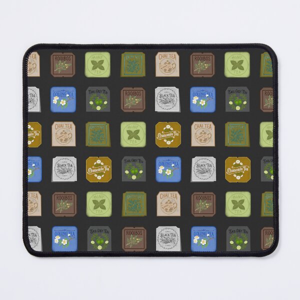 Item preview, Vintage Tea Tags Pattern Chamomile Oolong Mint designed and sold by LaPolilladPapel.