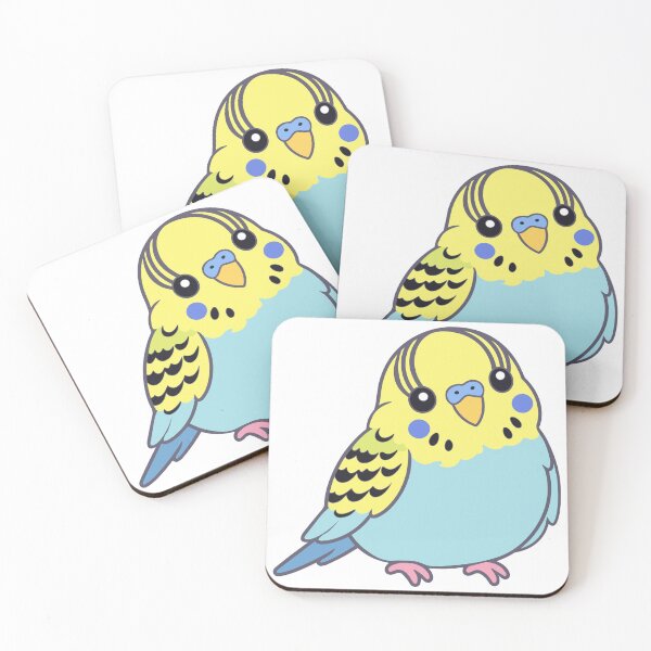 Item preview, Cute Stylized Baby Budgie Adorable Baby Parakeet Vector Art designed and sold by OrPolly.