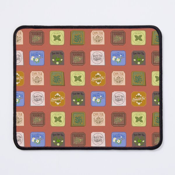 Item preview, Vintage Tea Tags Pattern Chamomile Oolong Mint designed and sold by LaPolilladPapel.