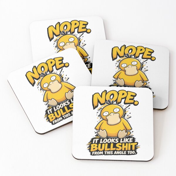 Item preview, Nope, It Looks Like Bullshit From This Angle Too – Funny Yellow Duck T-Shirt Design designed and sold by IrhaArts.