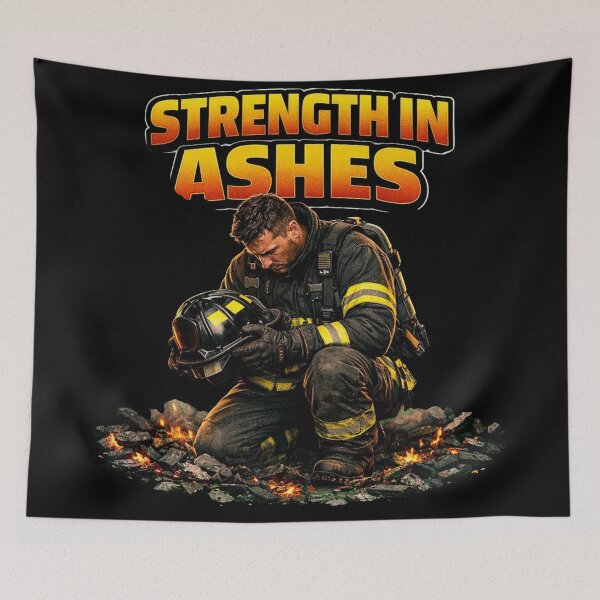 Item preview, STRENGTH IN ASHES | Firefighter Resilience Design designed and sold by Timeless Junction.
