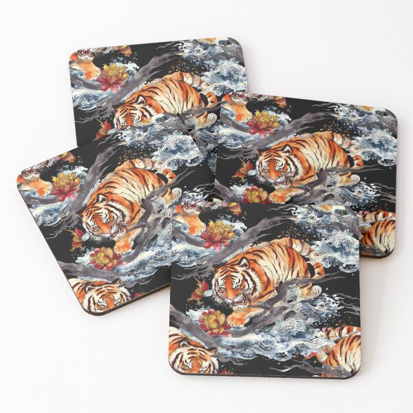 Item preview, Japanese NeoTraditional Irezumi Dragon Pattern 23 designed and sold by The Design Asset Station.