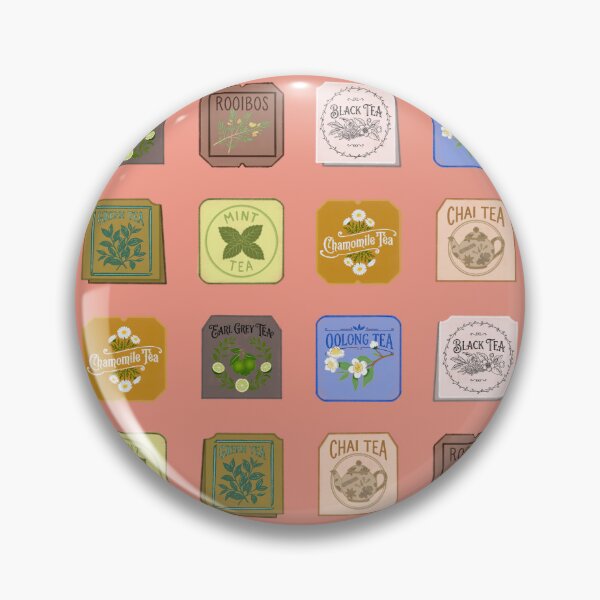 Item preview, Vintage Tea Tags Pattern Chamomile Oolong Mint designed and sold by LaPolilladPapel.
