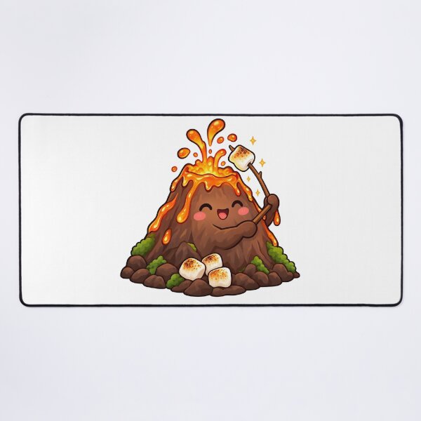 Item preview, Cute Volcano Roasting Marshmallows designed and sold by FrozenPolarBear.