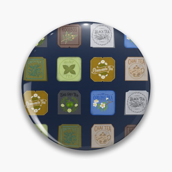Item preview, Vintage Tea Tags Pattern Chamomile Oolong Mint designed and sold by LaPolilladPapel.