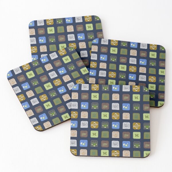 Item preview, Vintage Tea Tags Pattern Chamomile Oolong Mint designed and sold by LaPolilladPapel.