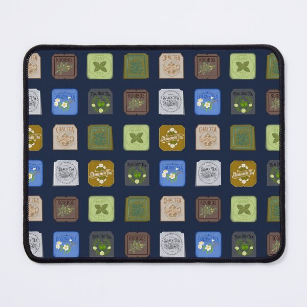 Item preview, Vintage Tea Tags Pattern Chamomile Oolong Mint designed and sold by LaPolilladPapel.