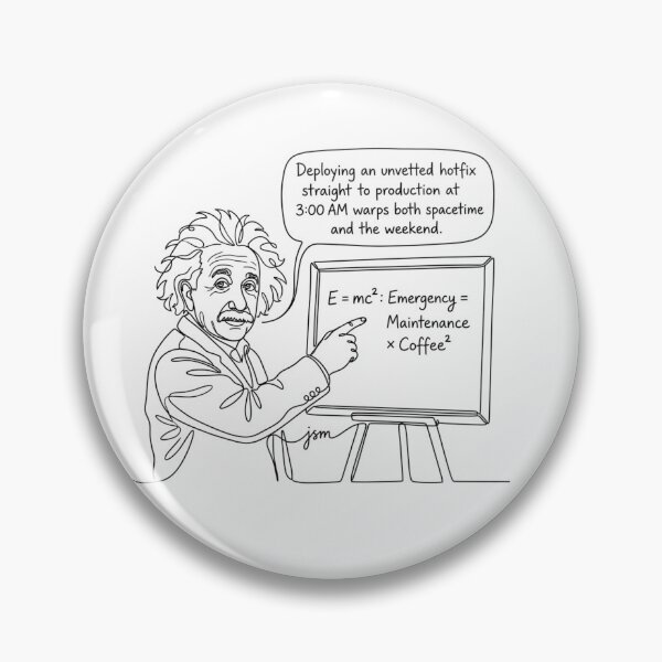 Item preview, Albert Einstein E=mc2 Cybersecurity and AI Physics Equation Humor designed and sold by PaveyBooks.