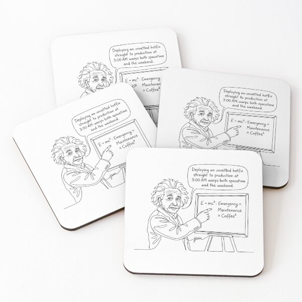 Item preview, Albert Einstein E=mc2 Cybersecurity and AI Physics Equation Humor designed and sold by PaveyBooks.