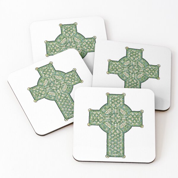 Item preview, Celtic Mosaic Cross In Green designed and sold by Abstract65.
