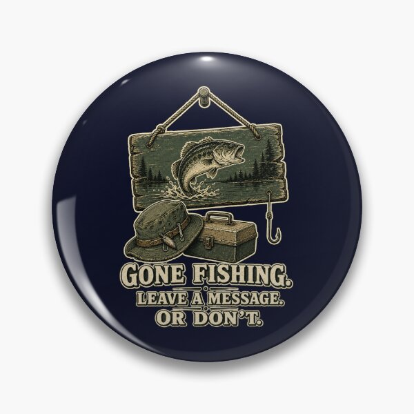 Item preview, Gone Fishing Leave A Message Or Don't Shirt, Funny Fishing Dad T-Shirt, Fisherman Sign Humor Tee, Fishing Gift Shirt, Vintage Cabin Sign Graphic designed and sold by TshirtsLabs.